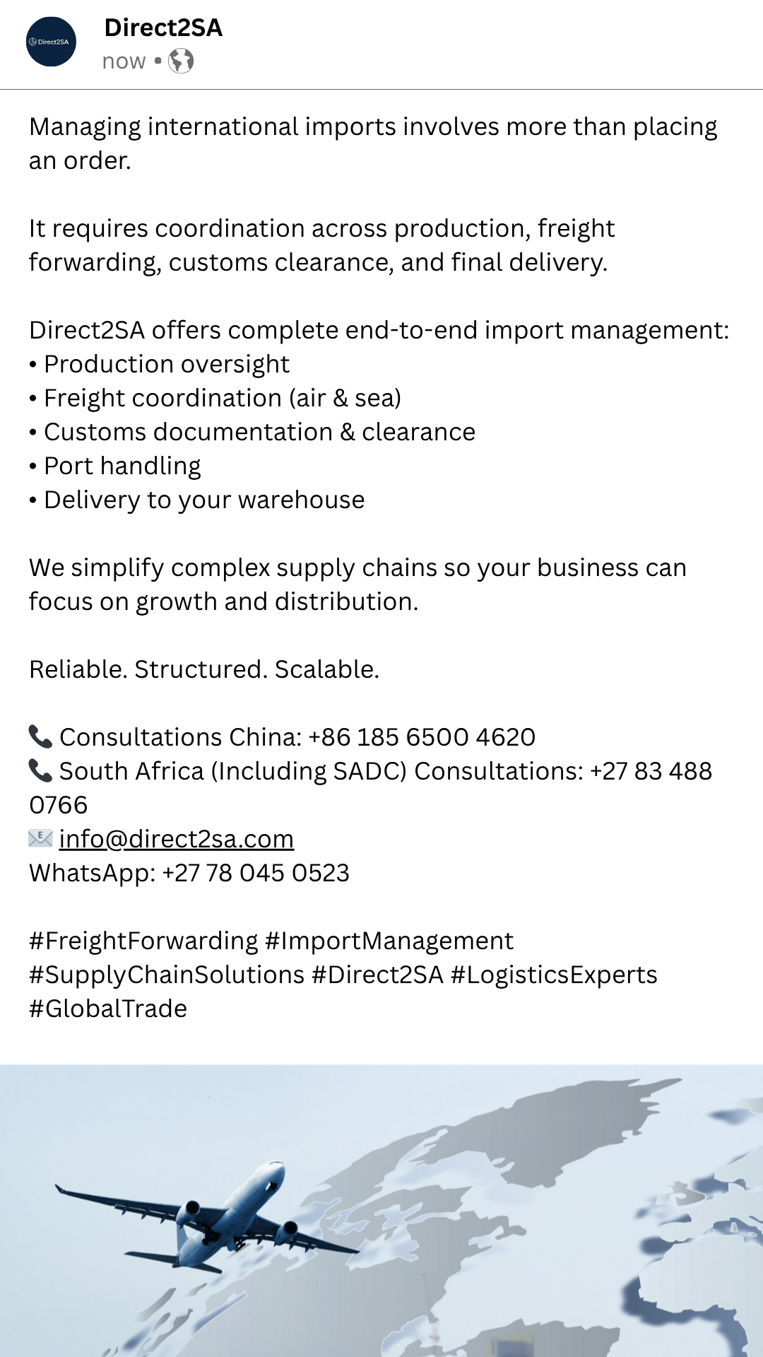 Direct2SA previous social media design 1