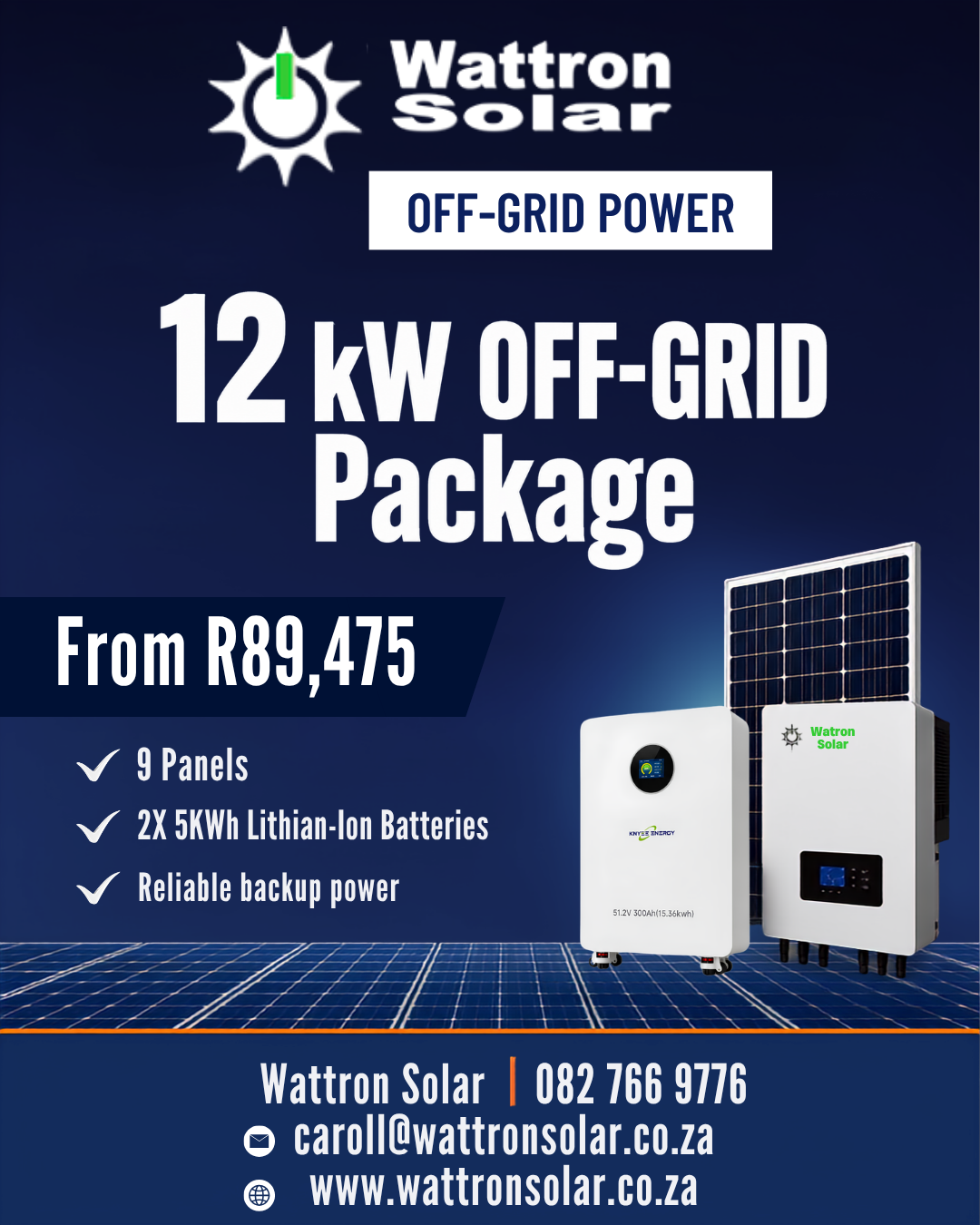 Wattron Solar 12kW Meta Ad