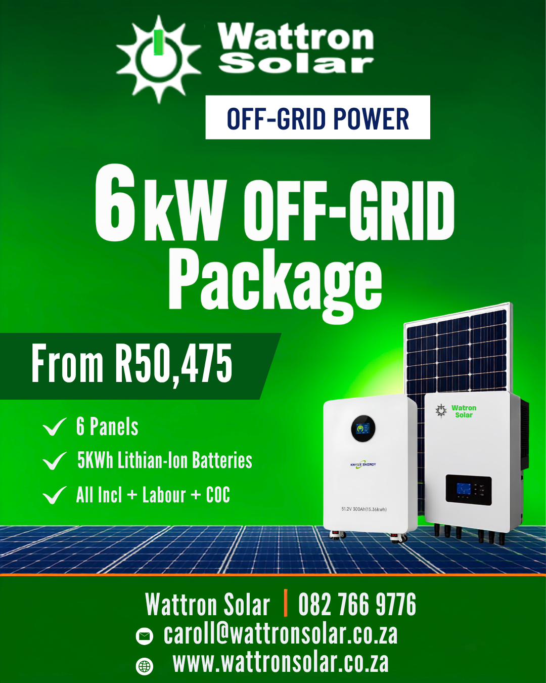 Wattron Solar 6kW Meta Ad
